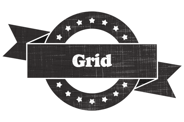 Grid grunge logo