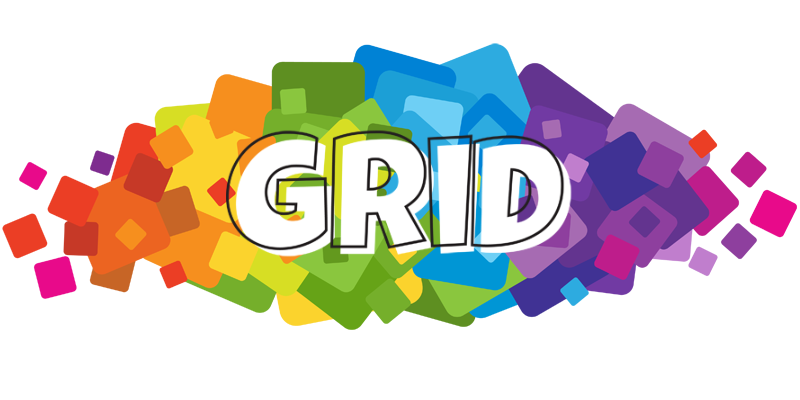 Grid pixels logo