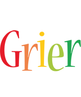 Grier birthday logo