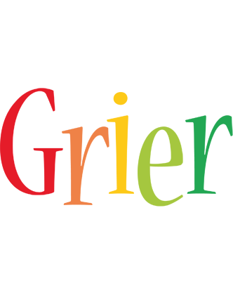 Grier birthday logo