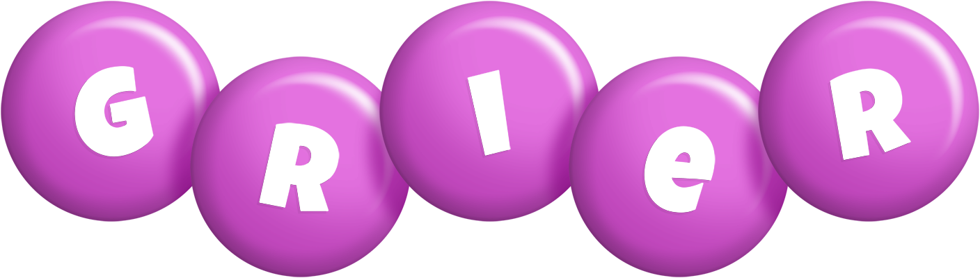 Grier candy-purple logo