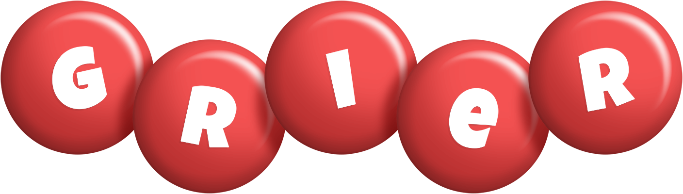 Grier candy-red logo