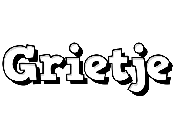 Grietje snowing logo