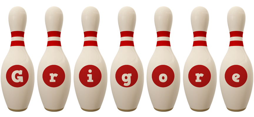 Grigore bowling-pin logo