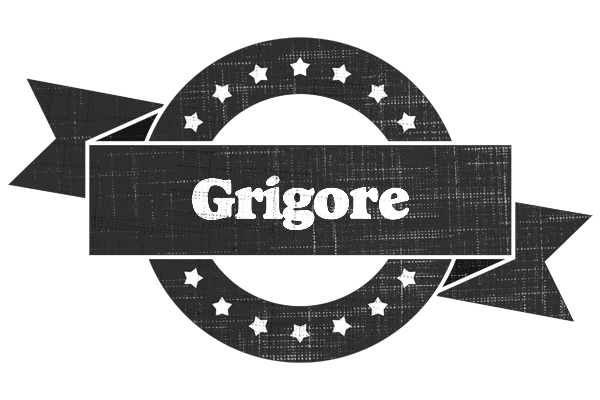 Grigore grunge logo