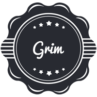 Grim badge logo