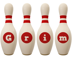 Grim bowling-pin logo