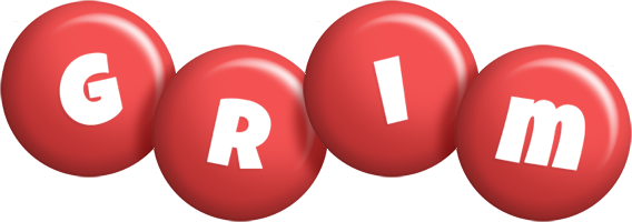 Grim candy-red logo