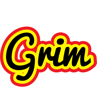 Grim flaming logo