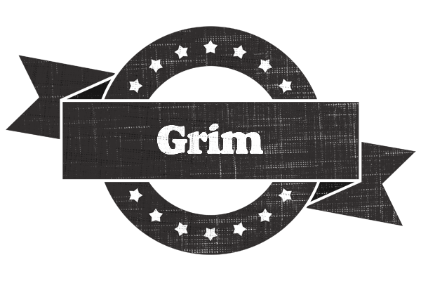 Grim grunge logo