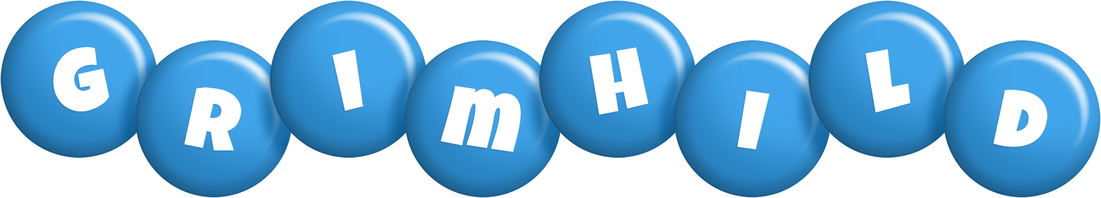 Grimhild candy-blue logo