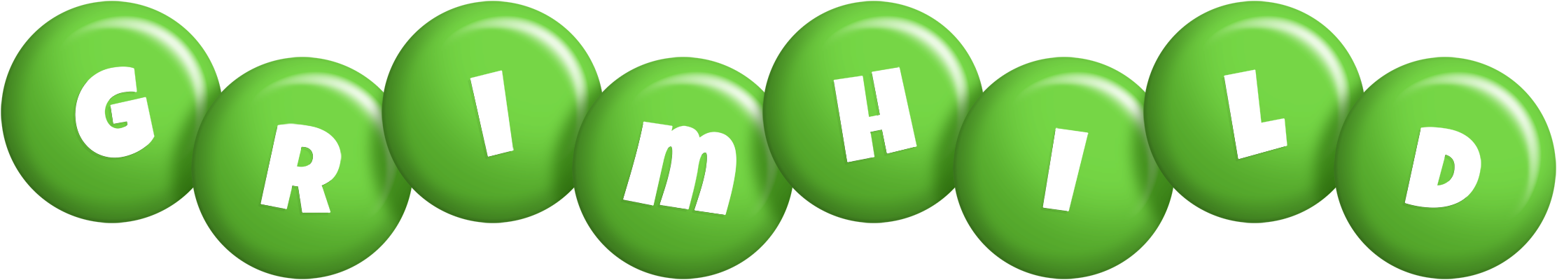 Grimhild candy-green logo