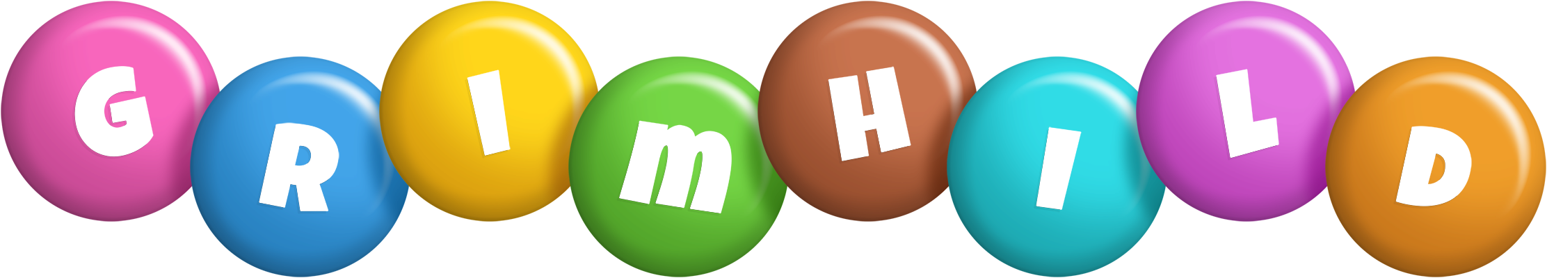 Grimhild candy logo