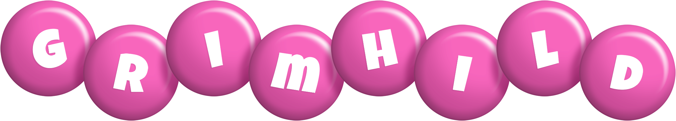Grimhild candy-pink logo