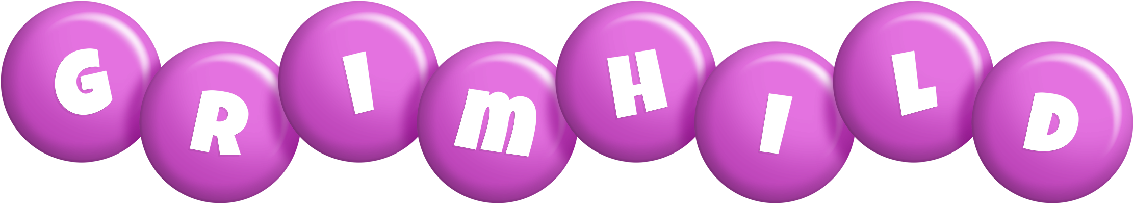 Grimhild candy-purple logo