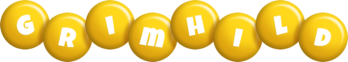 Grimhild candy-yellow logo