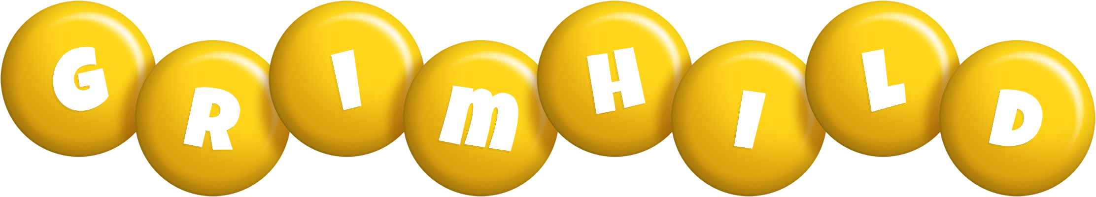Grimhild candy-yellow logo