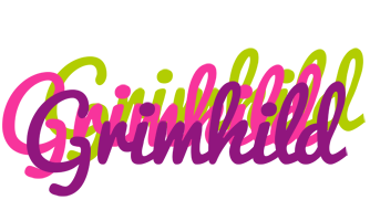 Grimhild flowers logo