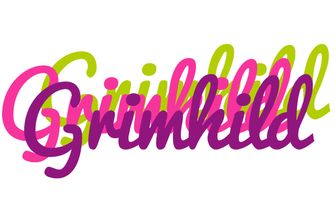 Grimhild flowers logo