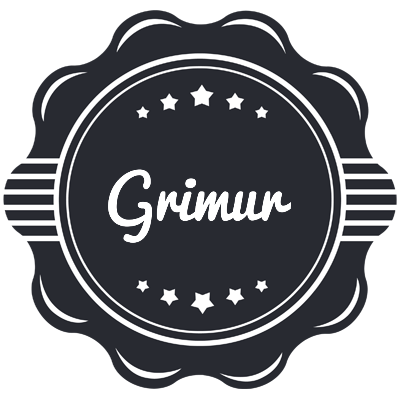 Grimur badge logo