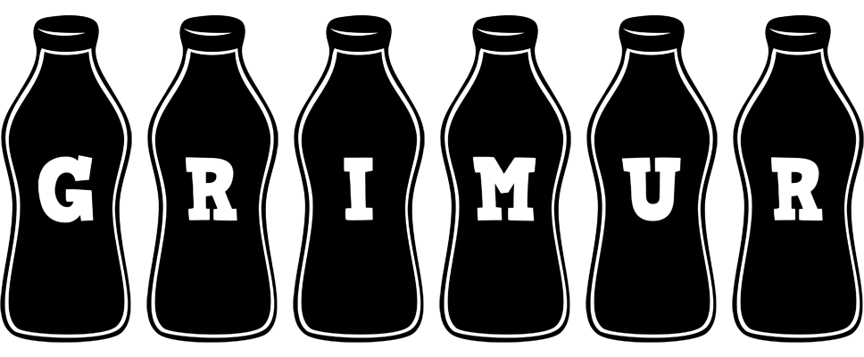 Grimur bottle logo