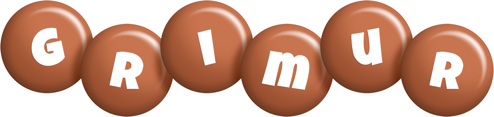 Grimur candy-brown logo