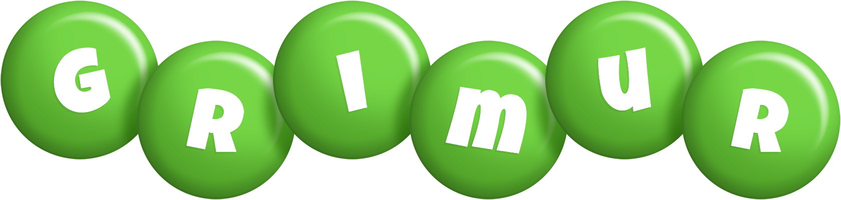 Grimur candy-green logo