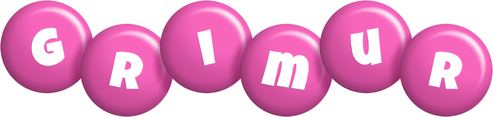 Grimur candy-pink logo