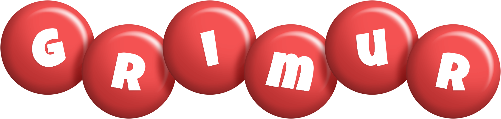 Grimur candy-red logo