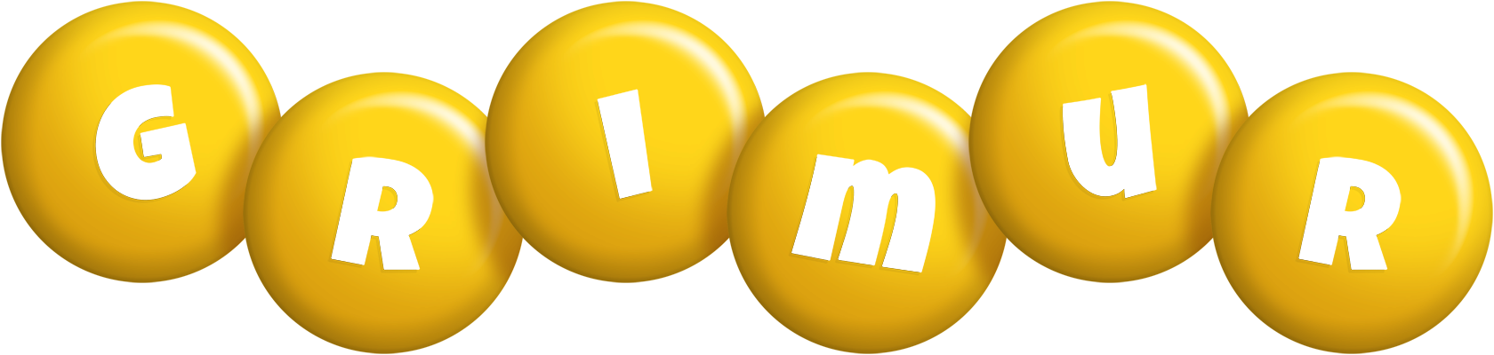 Grimur candy-yellow logo