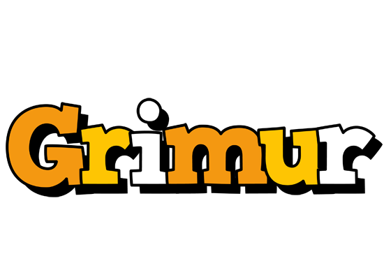 Grimur cartoon logo