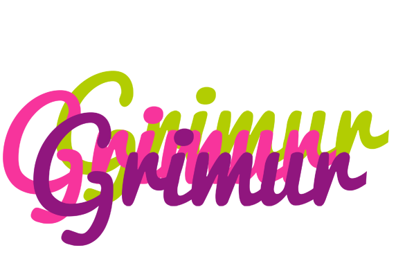 Grimur flowers logo