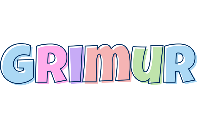 Grimur pastel logo