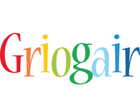 Griogair birthday logo