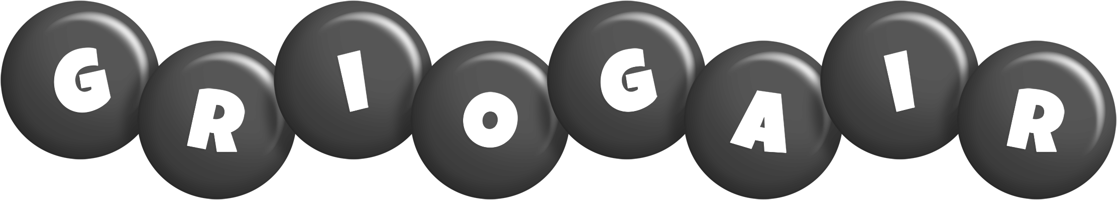 Griogair candy-black logo