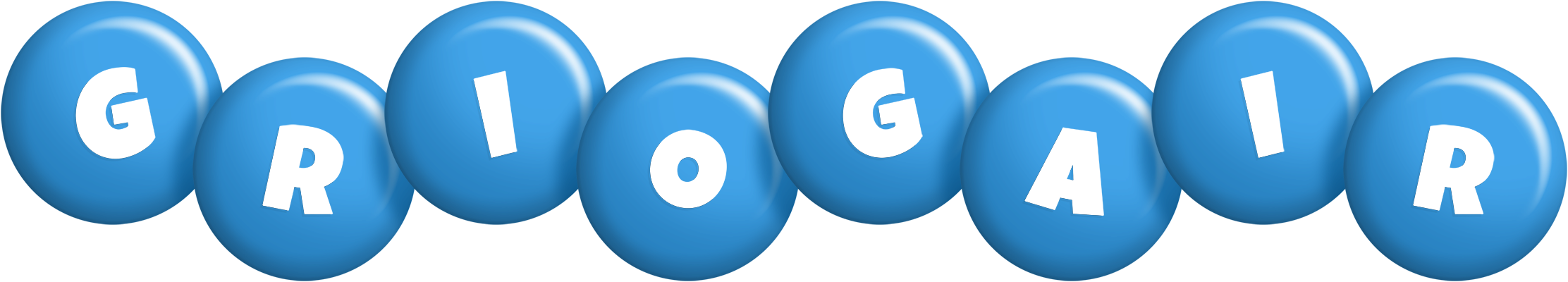 Griogair candy-blue logo