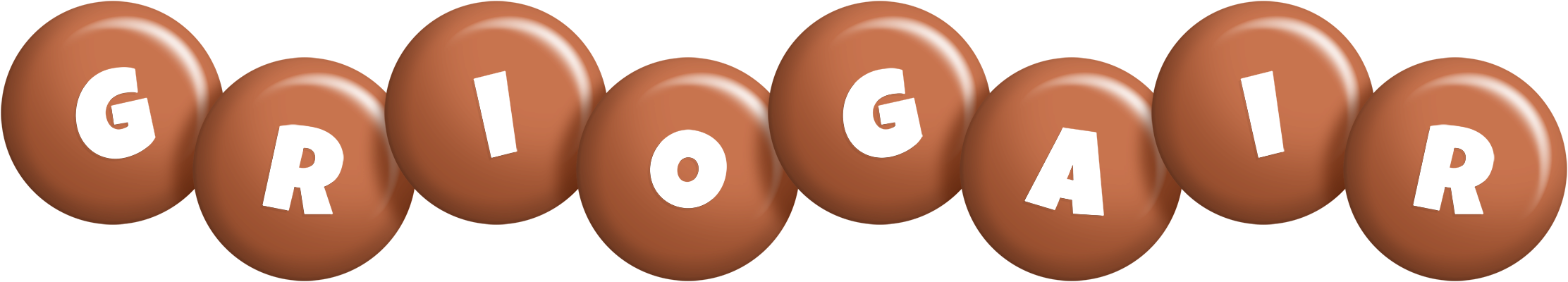 Griogair candy-brown logo
