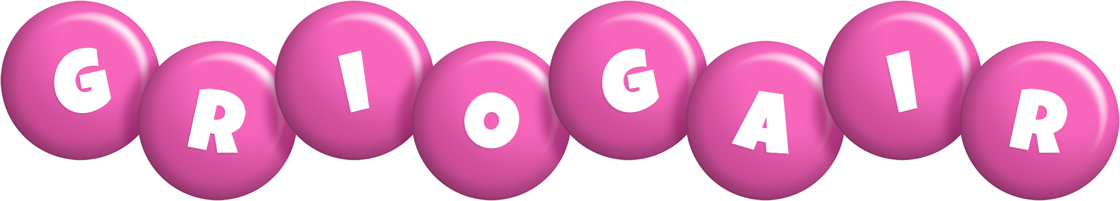 Griogair candy-pink logo