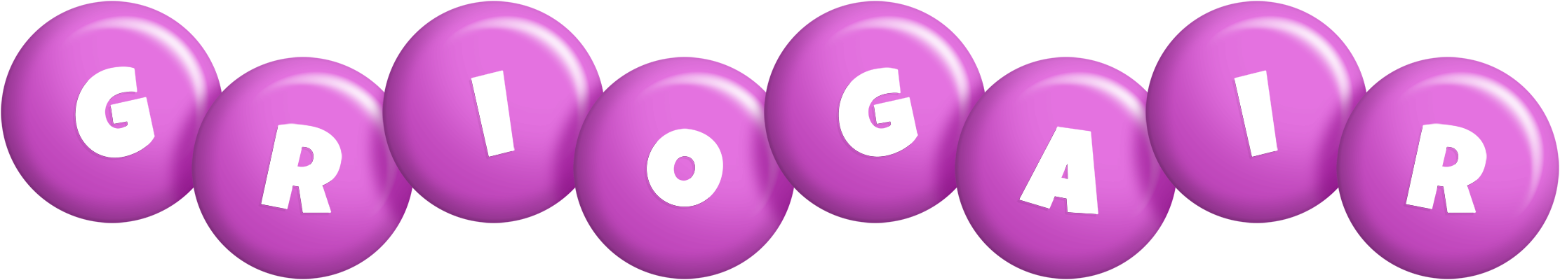 Griogair candy-purple logo