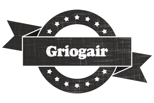 Griogair grunge logo