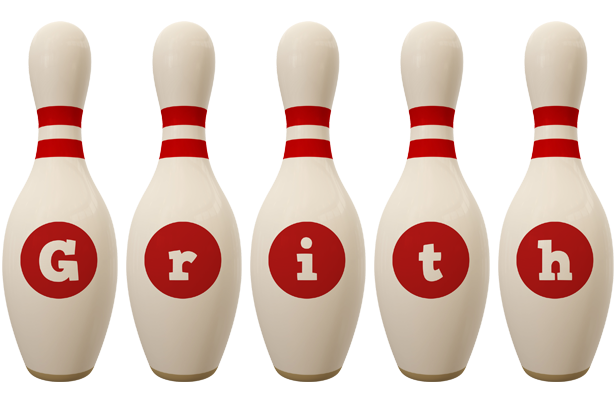 Grith bowling-pin logo