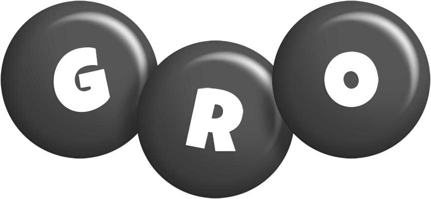 Gro candy-black logo
