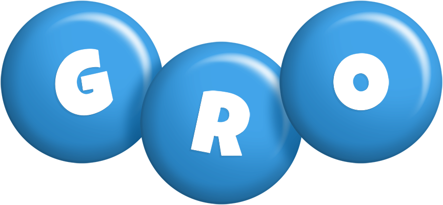 Gro candy-blue logo