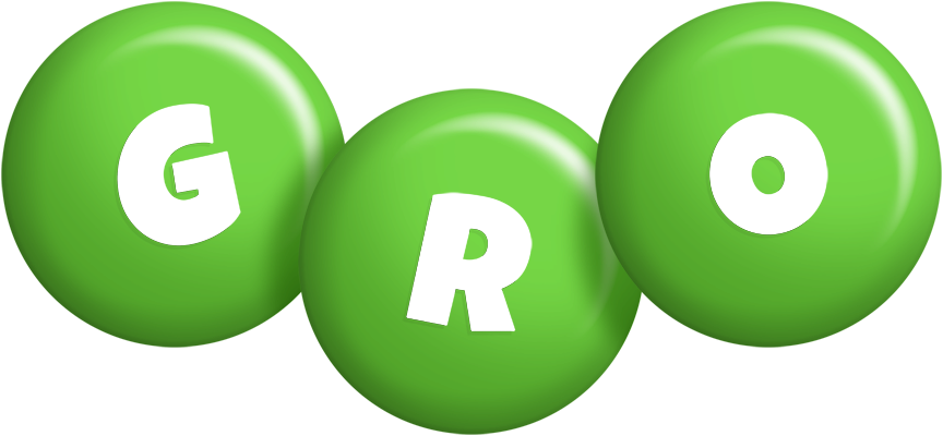 Gro candy-green logo