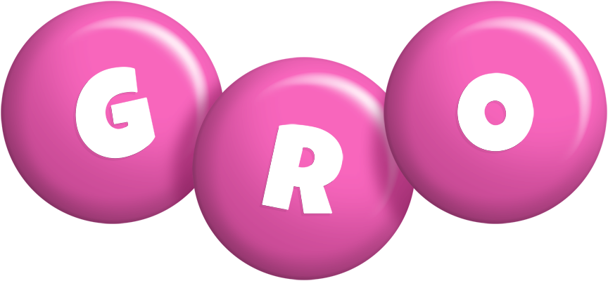 Gro candy-pink logo