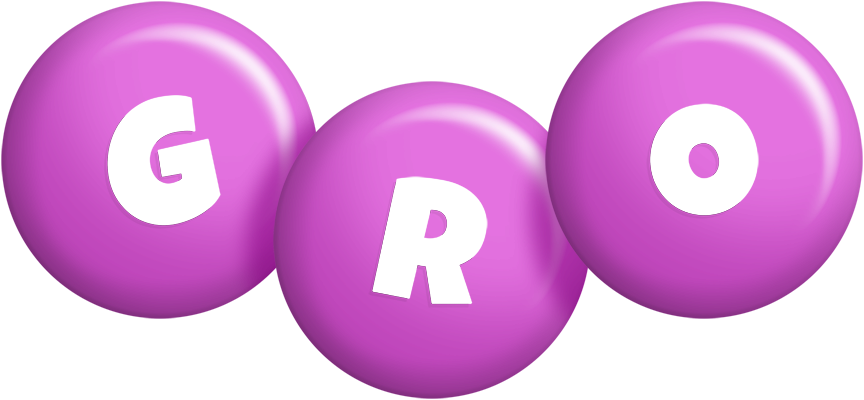 Gro candy-purple logo