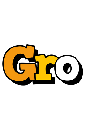 Gro cartoon logo