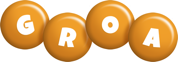 Groa candy-orange logo