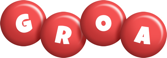 Groa candy-red logo