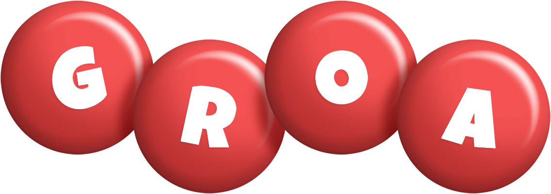 Groa candy-red logo
